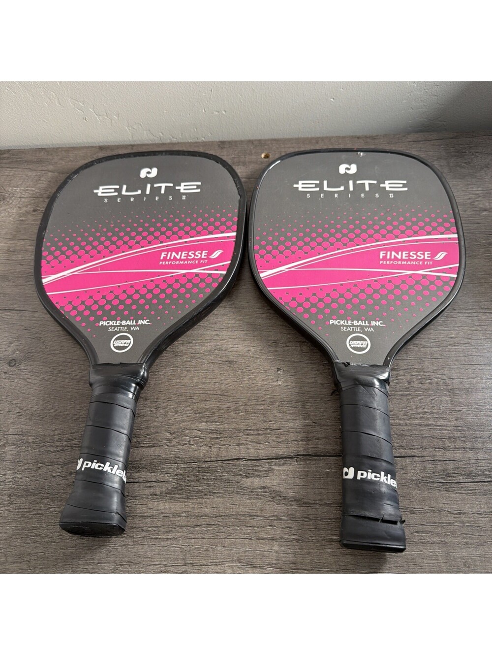 2 Pickleball Inc. Elite Finesse Series ii Pink Graphite Paddles